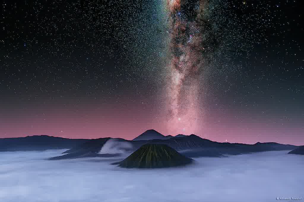 milky way bromo on July and october